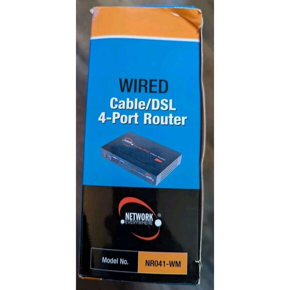 Network Everywhere NR041-WM Wired Cable DSL 4 Port Router Broadband No Disc - Picture 3 of 4